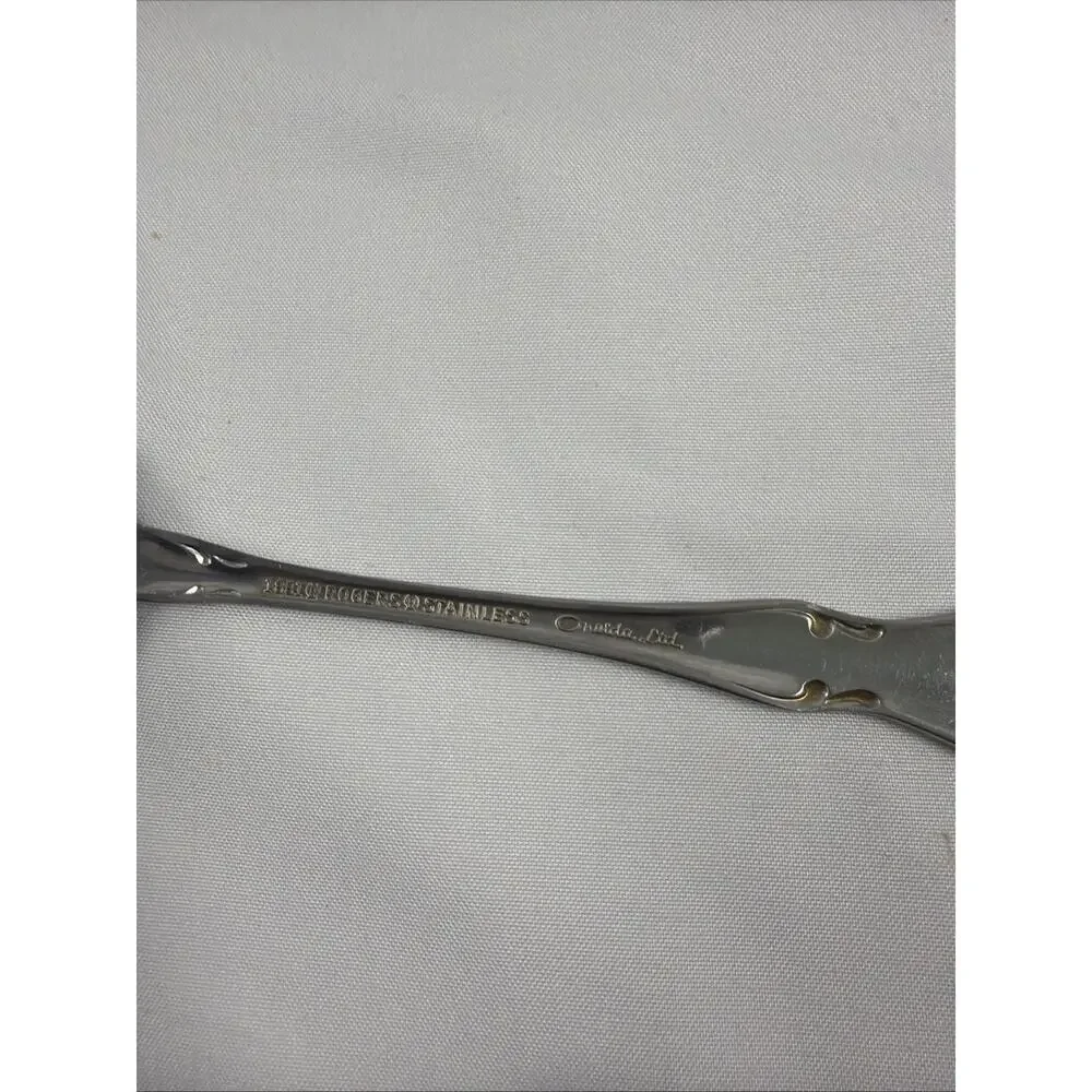 Oneida ARBOR ROSE TRUE ROSE 1881 Rogers Ltd Stainless Flatware 3 Salad Forks